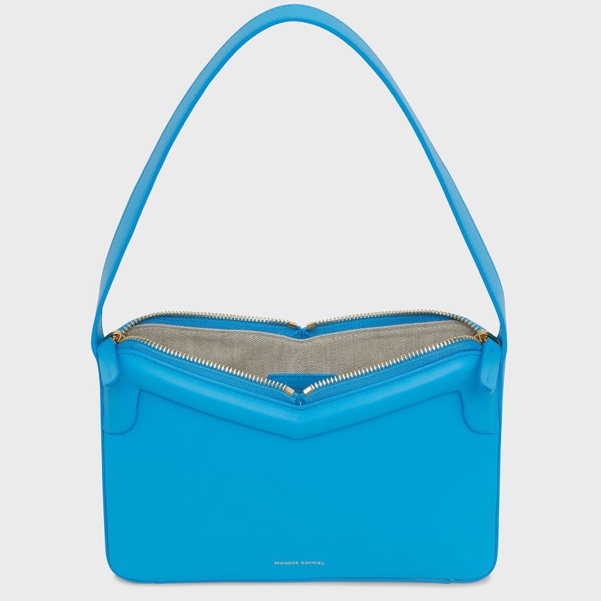 Women's Mansur Gavriel M Frame Baguette Baguette Bag Blue | AU 5721GN